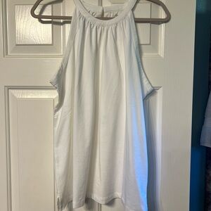 Lands' End White Tank Top